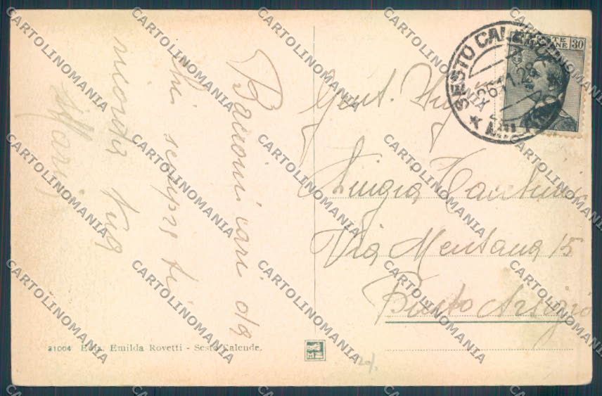 Varese Sesto Calende Barca cartolina LQ7862 – retro