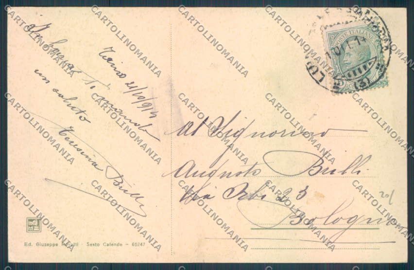 Varese Sesto Calende Barca cartolina LQ7864 – retro