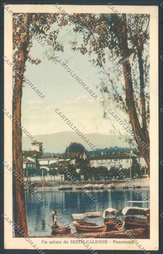 Varese Sesto Calende Saluti da Barca cartolina LQ7870 – fronte