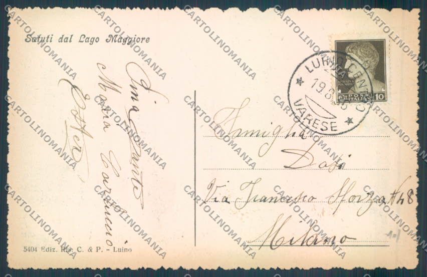 Varese Luino Saluti da cartolina LQ7894 – retro