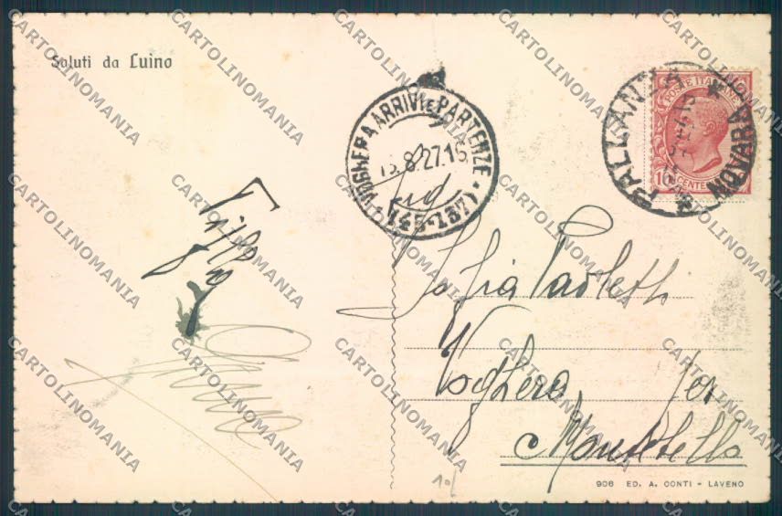 Varese Luino Saluti da cartolina LQ7910 – retro