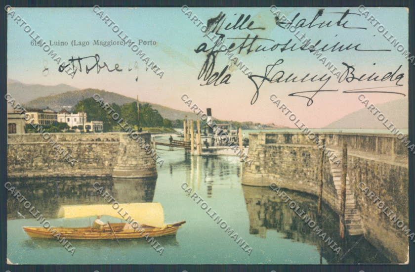 Varese Luino Battello Barca cartolina LQ7964 – fronte