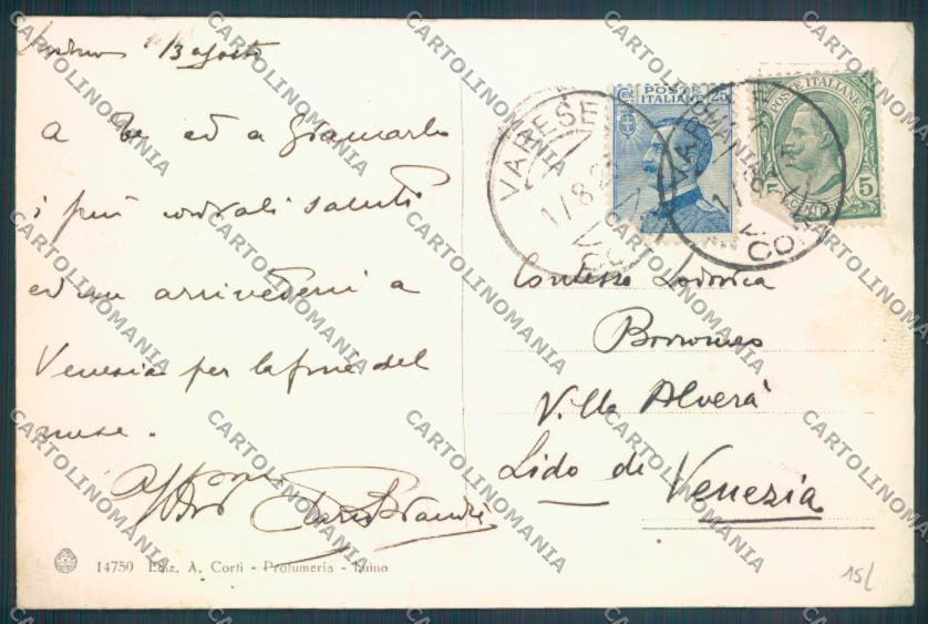 Varese Luino cartolina LQ7989 – retro
