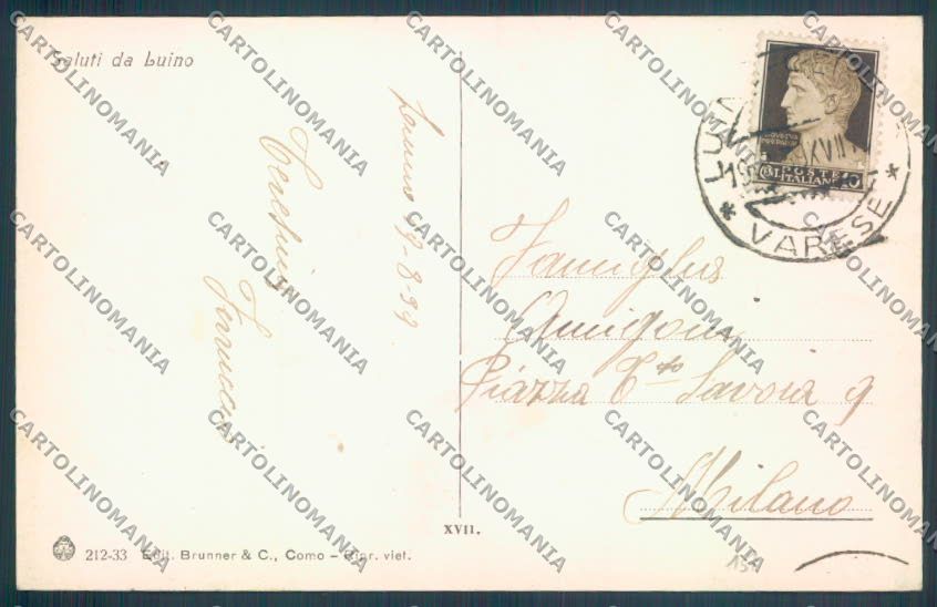 Varese Luino cartolina LQ7990 – retro