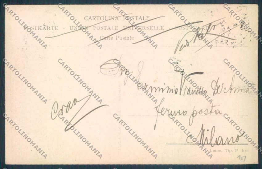 Varese Luino cartolina LQ8000 – retro