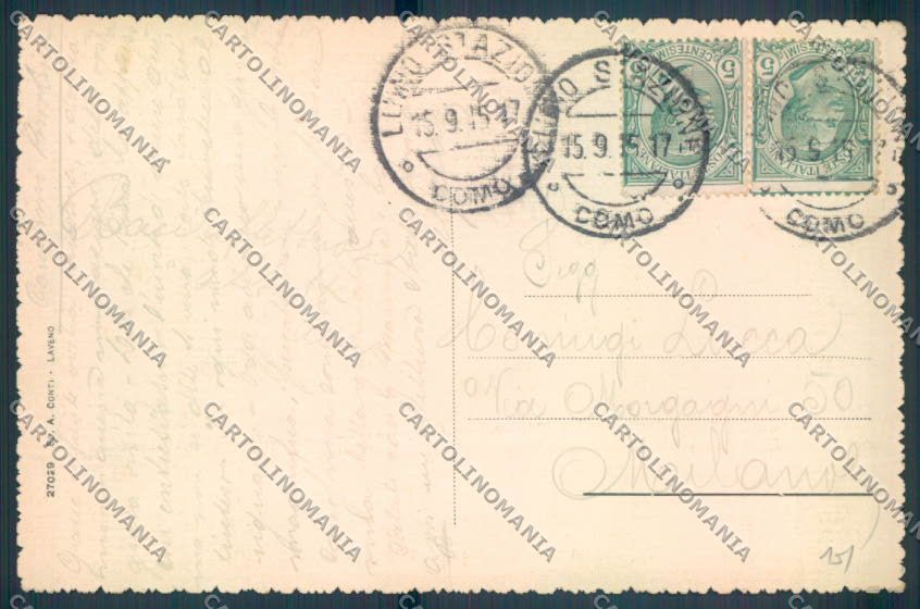 Varese Luino Battello cartolina LQ8005 – retro