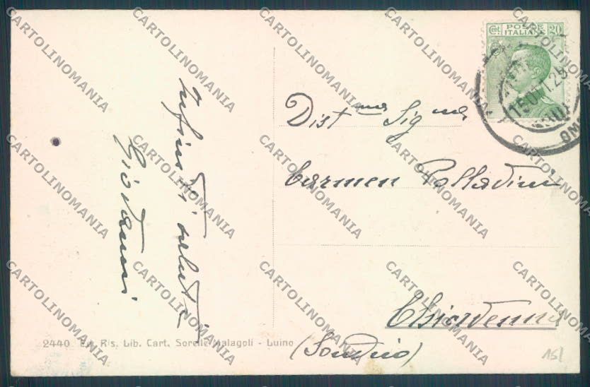 Varese Luino Battello cartolina LQ8023 – retro