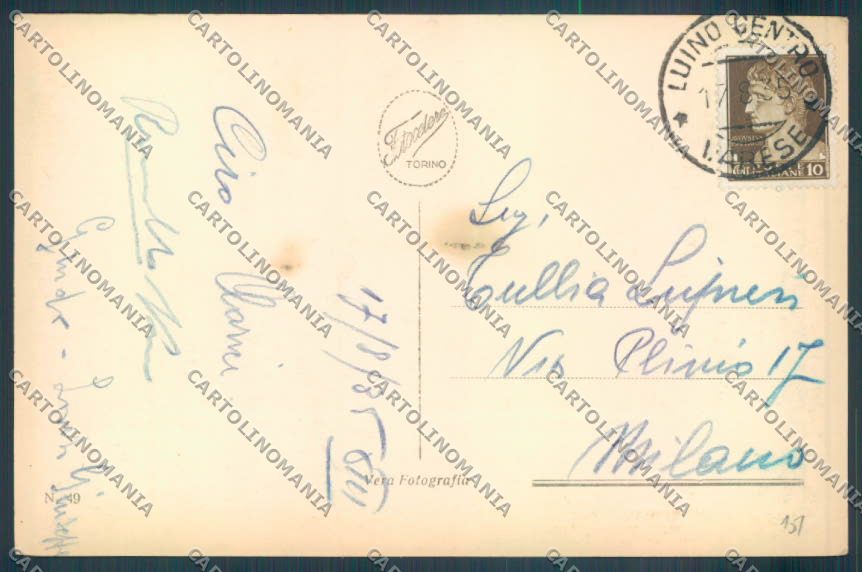 Varese Luino Foto cartolina LQ8048 – retro