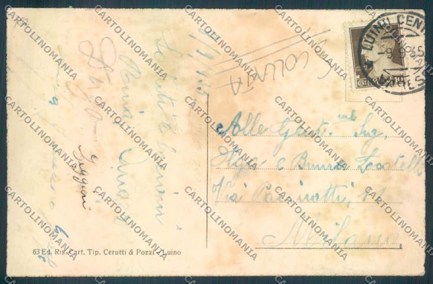Varese Luino Battello SCOLLATA cartolina LQ8068 – retro