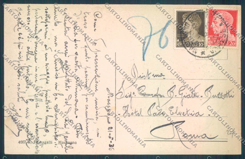 Varese Maccagno cartolina LQ8132 – retro