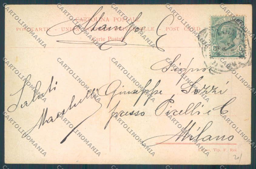 Varese Maccagno cartolina LQ8133 – retro