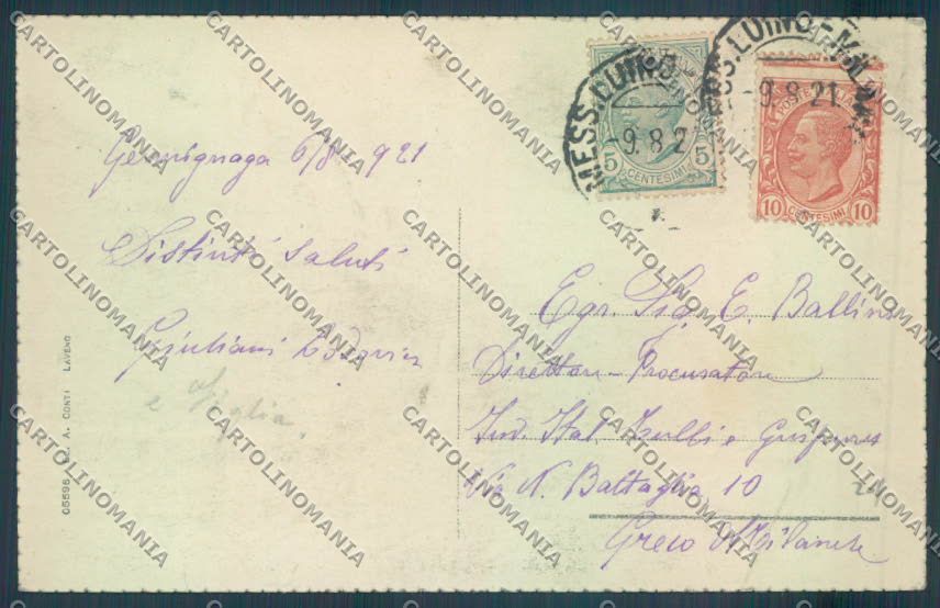 Varese Maccagno cartolina LQ8140 – retro