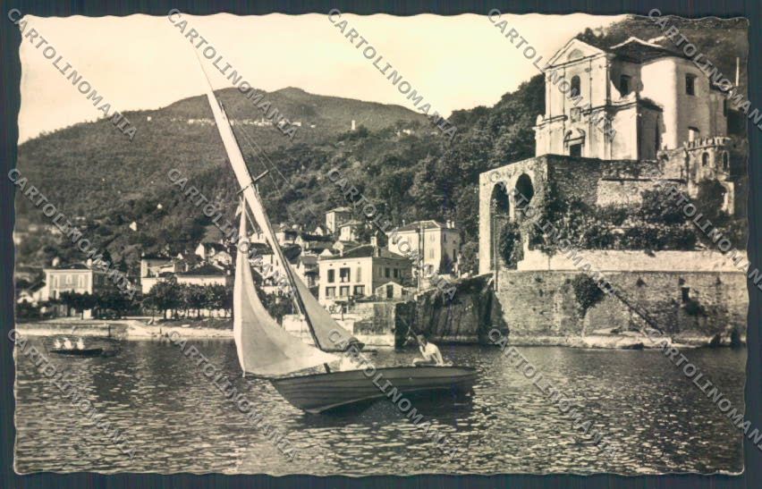 Varese Maccagno Barca Foto cartolina LQ8150 – fronte