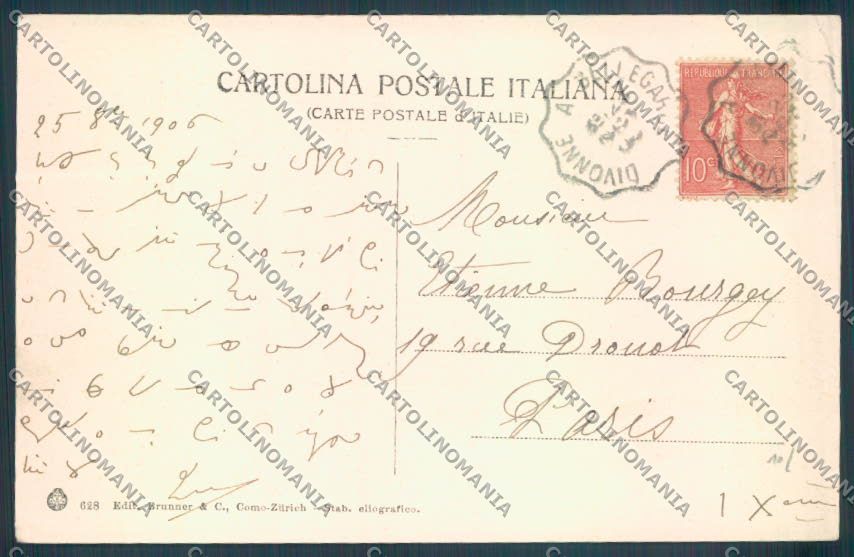 Varese Laveno Saluti da Barca cartolina LQ8164 – retro