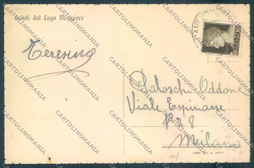 Varese Laveno Saluti da PIEGHINA cartolina LQ8169 – retro