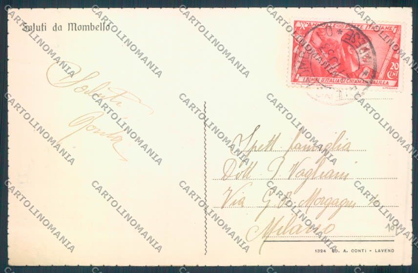 Varese Laveno Saluti da cartolina LQ8170 – retro