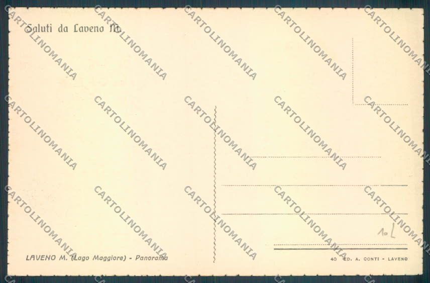 Varese Laveno Saluti da Battello cartolina LQ8180 – retro