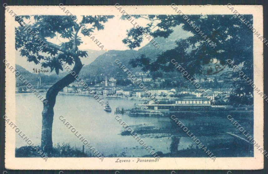 Varese Laveno Battello PIEGA cartolina LQ8185 – fronte
