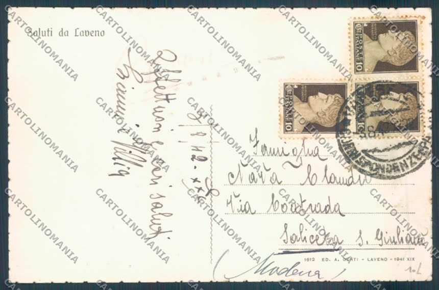 Varese Laveno Saluti da cartolina LQ8187 – retro