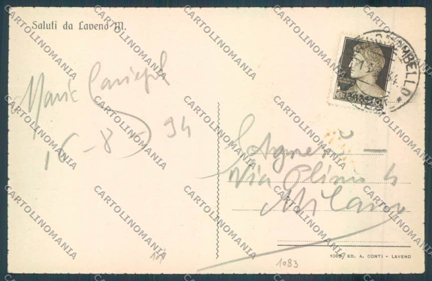 Varese Laveno Saluti da cartolina LQ8198 – retro