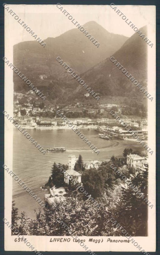 Varese Laveno Battello Foto cartolina LQ8206 – fronte