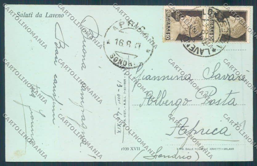 Varese Laveno cartolina LQ8212 – retro