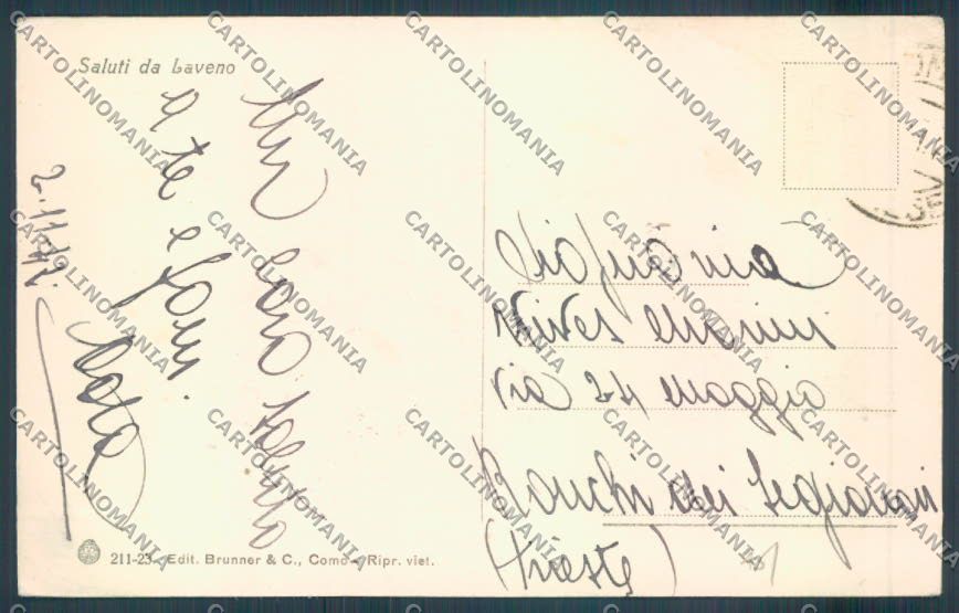 Varese Laveno Saluti da cartolina LQ8215 – retro