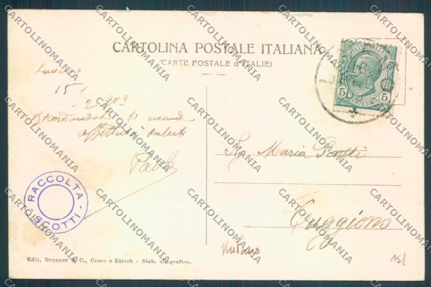 Varese Laveno Barca cartolina LQ8222 – retro