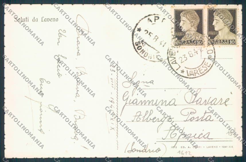 Varese Laveno cartolina LQ8223 – retro