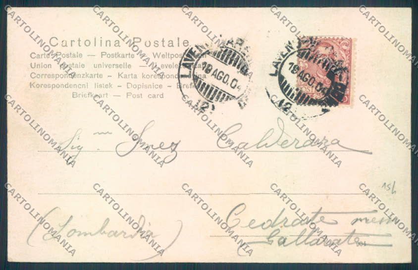 Varese Laveno cartolina LQ8225 – retro