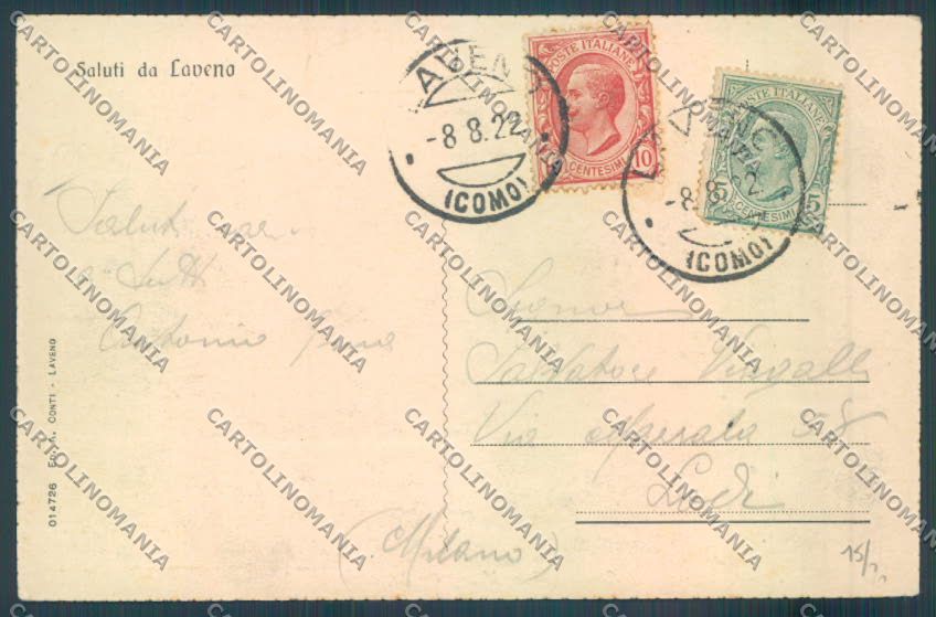 Varese Laveno cartolina LQ8252 – retro