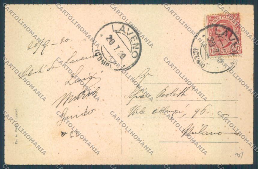 Varese Laveno cartolina LQ8262 – retro
