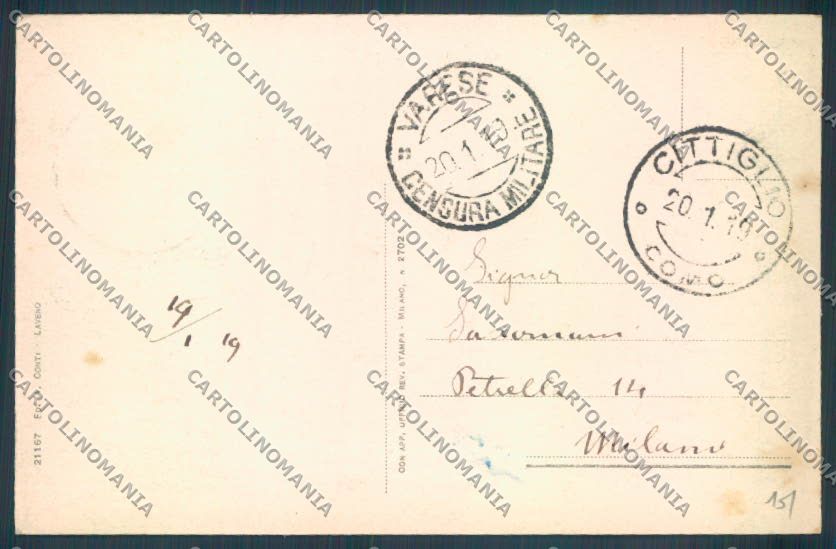 Varese Laveno cartolina LQ8267 – retro