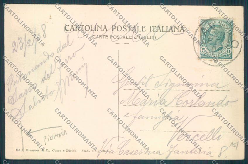 Varese Laveno Barca PIEGHINA cartolina LQ8284 – retro