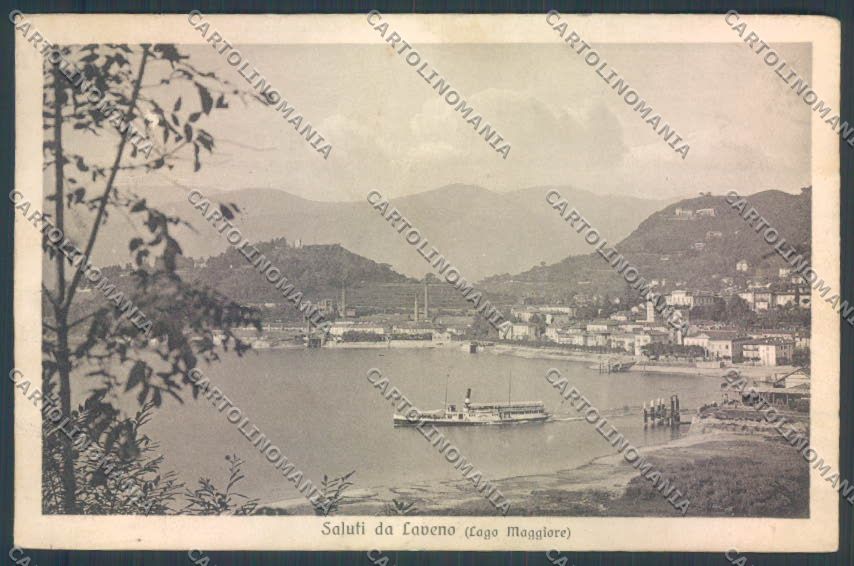 Varese Laveno Battello Saluti da cartolina LQ8285 – fronte