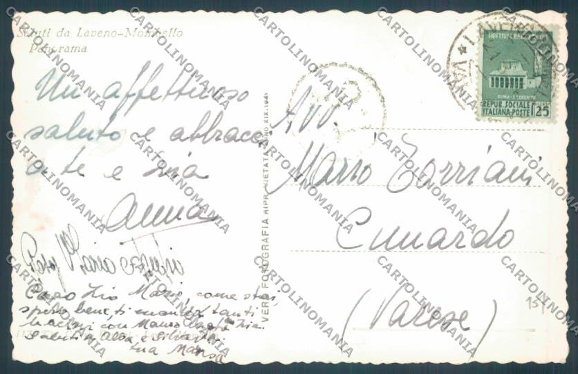 Varese Laveno Foto cartolina LQ8305 – retro