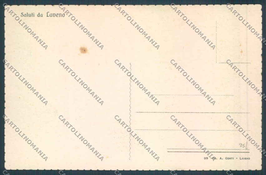 Varese Laveno Battello Barca Saluti da cartolina LQ8313 – retro