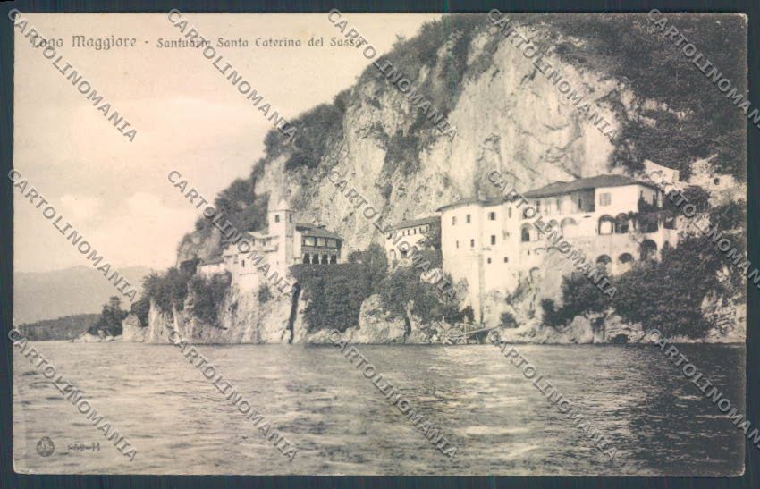 Varese Leggiuno Santa Caterina del Sasso cartolina LQ8400 – fronte