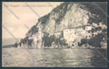 Varese Leggiuno Santa Caterina del Sasso cartolina LQ8400 – fronte