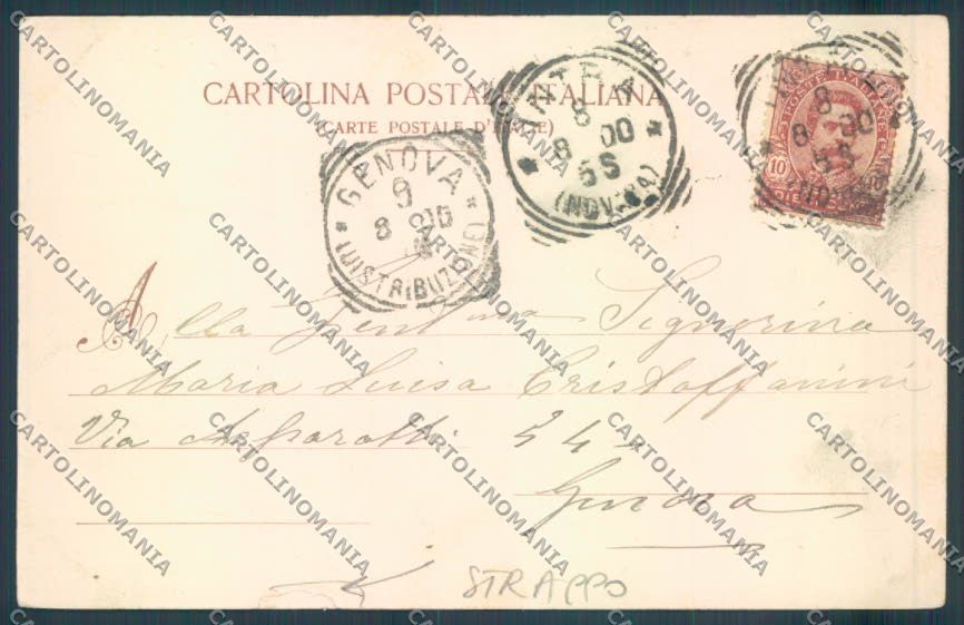 Varese Leggiuno Santa Caterina del Sasso STRAPPO cartolina LQ8402 – retro