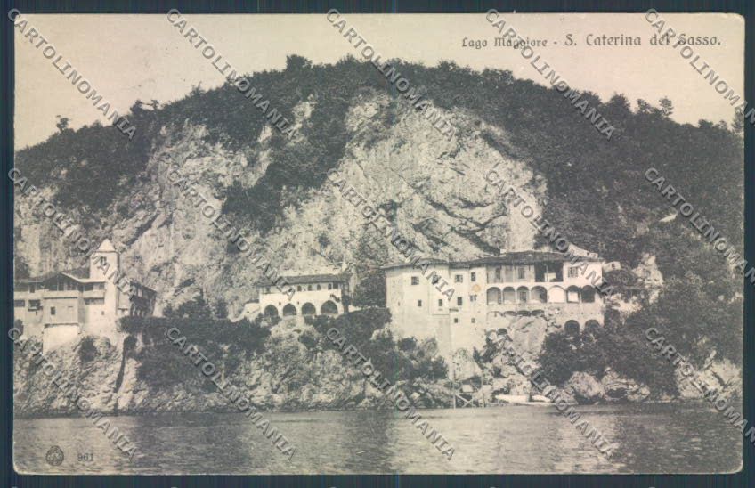 Varese Leggiuno Santa Caterina del Sasso cartolina LQ8405 – fronte