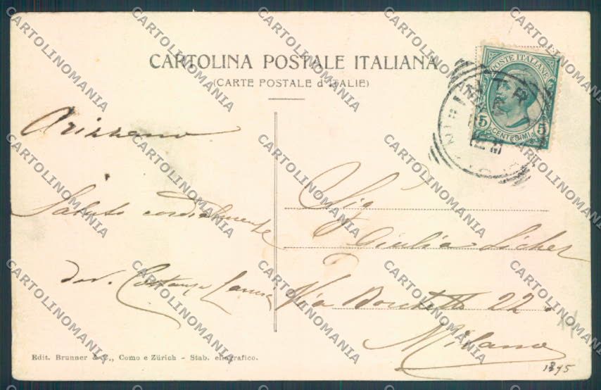 Varese Leggiuno Santa Caterina del Sasso cartolina LQ8405 – retro