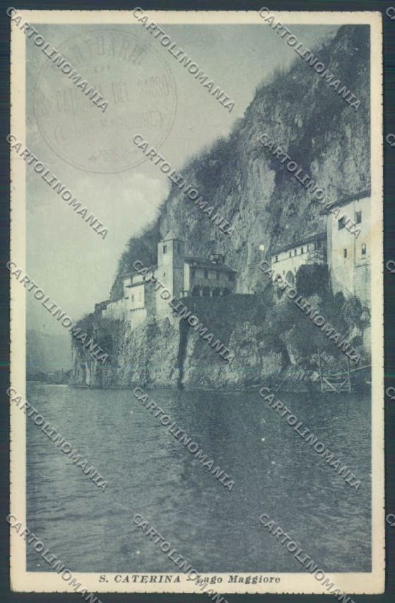 Varese Leggiuno Santa Caterina del Sasso STRAPPO cartolina LQ8410 – fronte