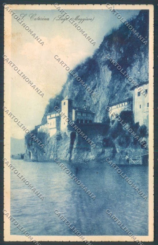 Varese Leggiuno Santa Caterina del Sasso Saluti da cartolina LQ8411 – fronte