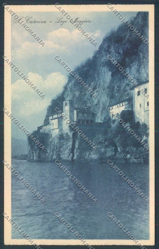Varese Leggiuno Santa Caterina del Sasso Saluti da cartolina LQ8412 – fronte