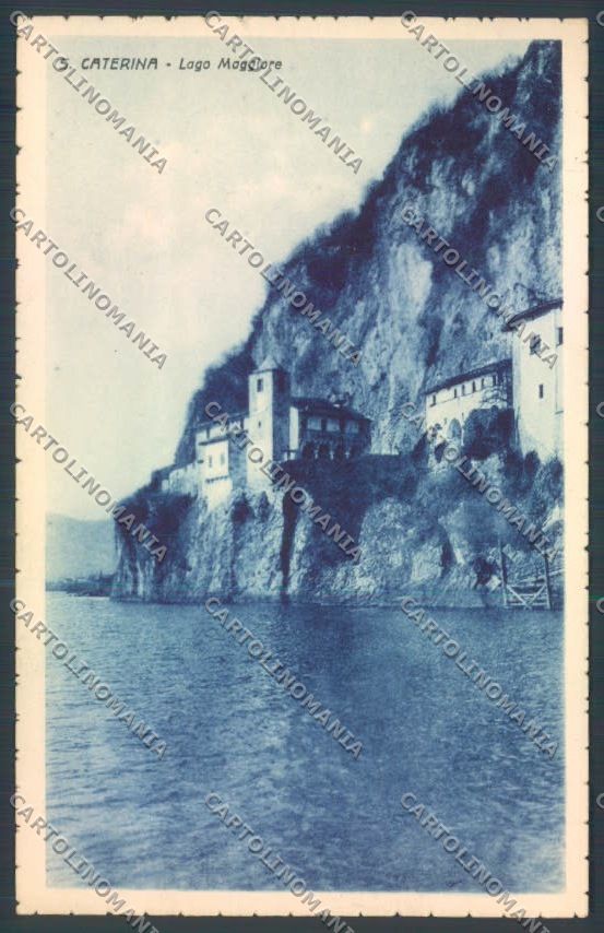 Varese Leggiuno Santa Caterina del Sasso Saluti da cartolina LQ8413 – fronte