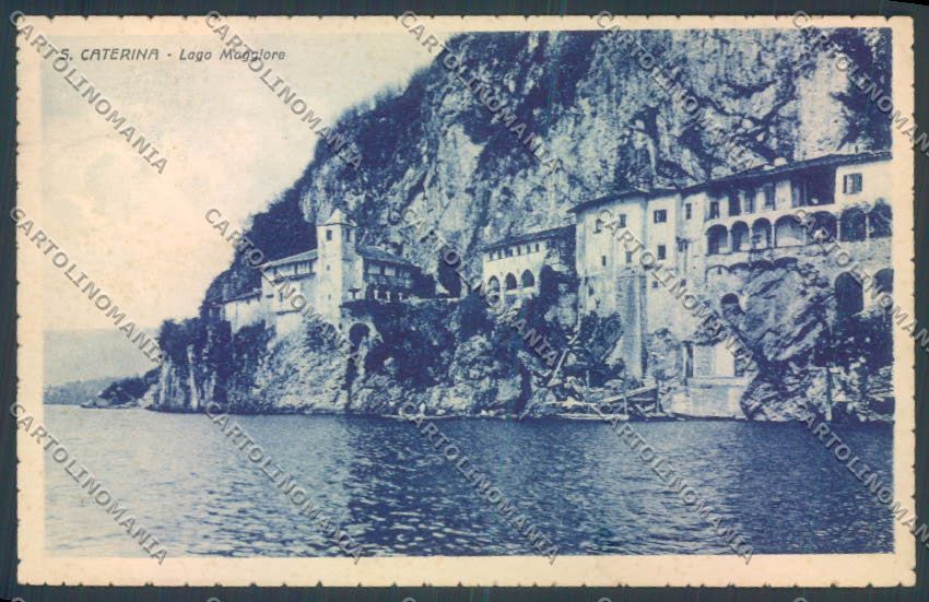 Varese Leggiuno Santa Caterina del Sasso Saluti da cartolina LQ8415 – fronte