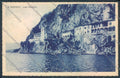 Varese Leggiuno Santa Caterina del Sasso Saluti da cartolina LQ8415 – fronte