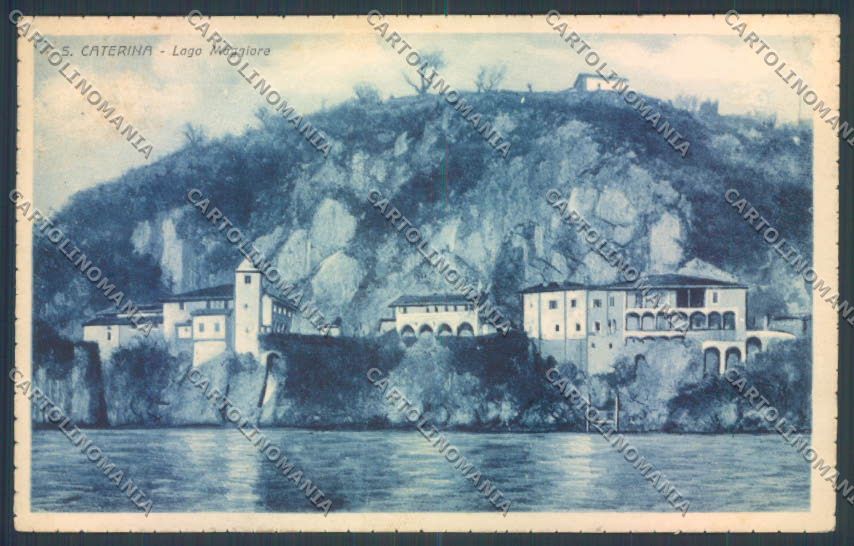 Varese Leggiuno Santa Caterina del Sasso Saluti da cartolina LQ8416 – fronte