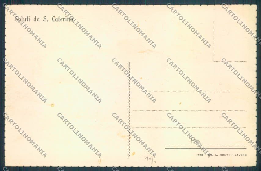 Varese Leggiuno Santa Caterina del Sasso cartolina LQ8418 – retro